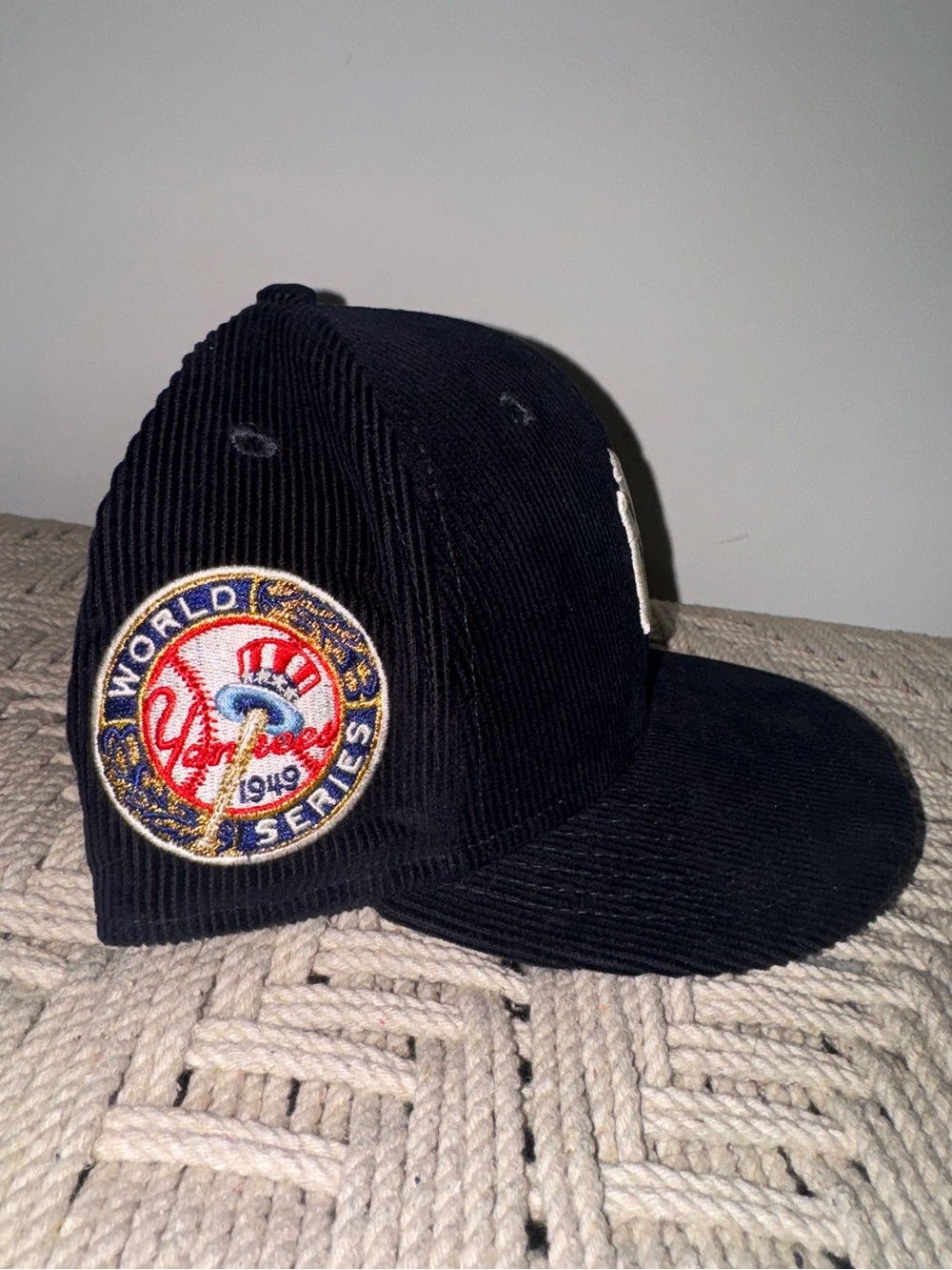 New Era New York Yankees Navy Corduroy World Series 9FIFTY SnapBack Hat